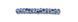 Blue-cornflower blue with silver center, Czech beads