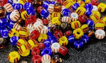 Mix of vintage large Czech beads