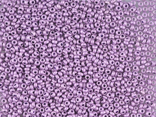Purple metallic matte, Czech beads