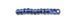 Cornflower blue with silver-plated center, Czech beads