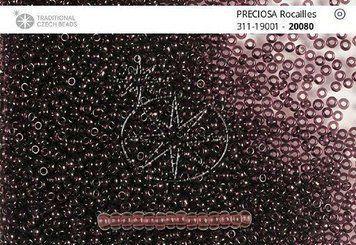 Темный фиолет прозрачный, ювелирный чешский бисер 31119/20080/13-Preciosa фото