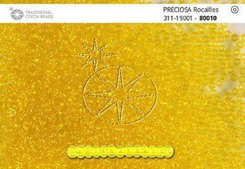 Жовтий прозорий, ювелірний чеський бісер 31119/80010/13-1 гр-Preciosa фото