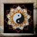Yin Yang, Complete kit for DIY embroidery with beads and decorative elements, Kit