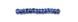 Dark cornflower blue with silver-plated center, Czech beads