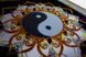 Yin Yang, Complete kit for DIY embroidery with beads and decorative elements, Kit