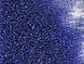 Dark cornflower blue with silver-plated center, Czech beads