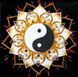 Yin Yang, Complete kit for DIY embroidery with beads and decorative elements, Kit