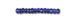 Dark blue with silver-plated center, Czech beads