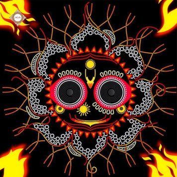 Master of the Universe Jagannath, Scheme for self-embroidery (DIY) with beads and decorative elements (independent selection of materials), Scheme