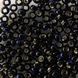 Black and blue with silver-plated center, Czech beads