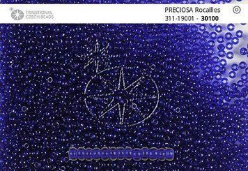 Сапфировый прозрачный, ювелирный чешский бисер 31119/30100/13-1 гр-Preciosa фото