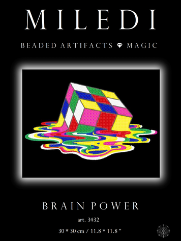 Brain power, Complete kit for DIY embroidery with beads and decorative elements, Kit