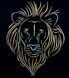 Lion king, Complete kit for self-embroidery in the bead mosaic technique, Kit