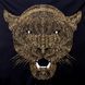 Panther smile, Complete kit for self-embroidery in the bead mosaic technique, Kit