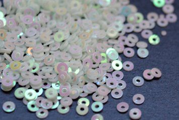 Micro sequins Indian (white with pink pollen AB) 2 mm