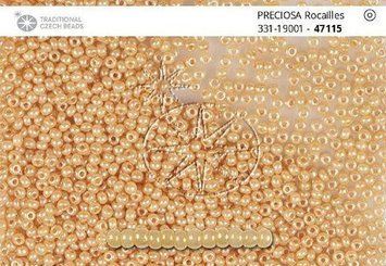 Cream pearly gloss, jewelry Czech beads