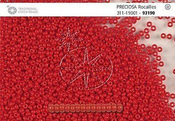 Темний червоний непрозорий глянець, ювелірний чеський бісер 31119/93190/13-1 гр-Preciosa фото