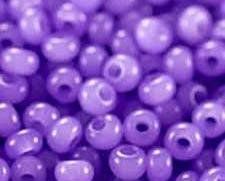 Lilac rich alabaster, Czech beads