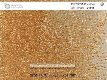 Прозорий світло-коричневий, Чеський бісер 33119/01111/10-1 гр-Preciosa фото