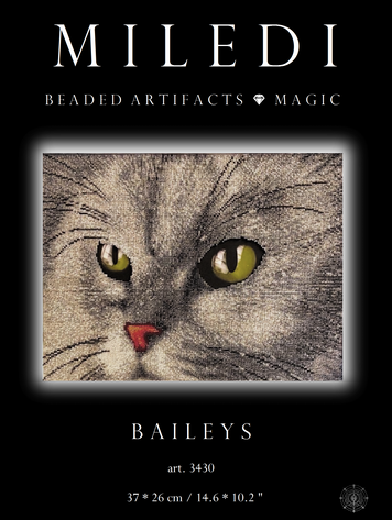 Baileys, Complete kit for DIY embroidery with beads, Kit