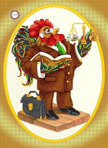 Amulett f&uuml;r Gerechtigkeit, Schema zum Selbststicken (DIY) mit Perlen und dekorativen elementen (selbstst&auml;ndige Materialauswahl) СЛ-4106 фото