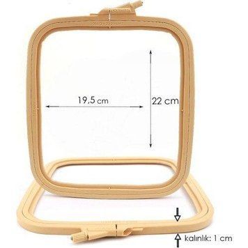 Plastic frame hoop square 220/195 мм