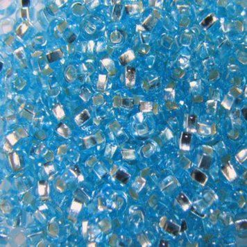Blue transparent with silver-plated center, jewelry Czech beads