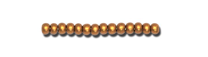 Antique dark gold metalized, Czech beads