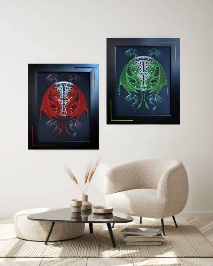 Guardians of the North: Sacred Glass Components Embroidery Artifact Kit, Kit