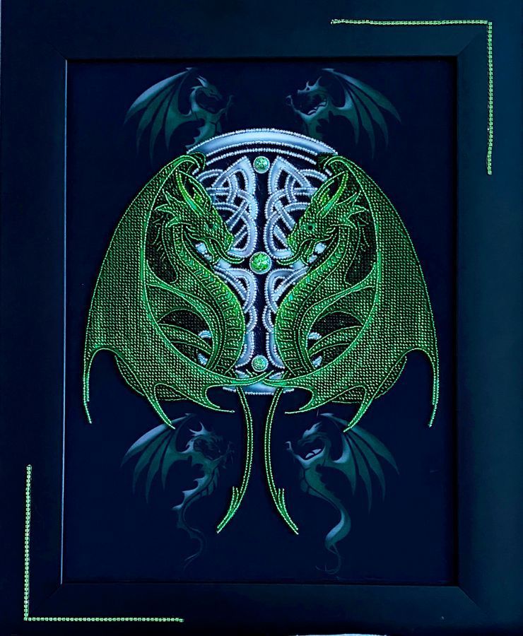 Guardians of the North: Sacred Glass Components Embroidery Artifact Kit, Kit
