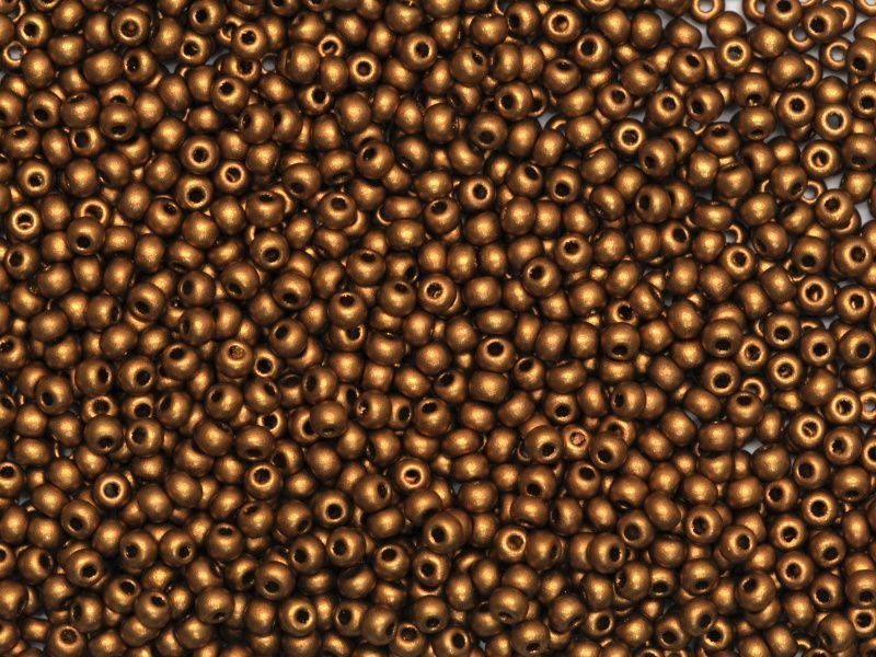 Antique dark gold metalized, Czech beads