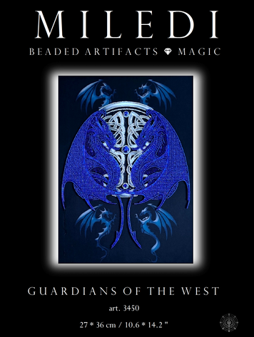 Guardians of the West: Sacred Glass Components Embroidery Artifact Kit, Kit