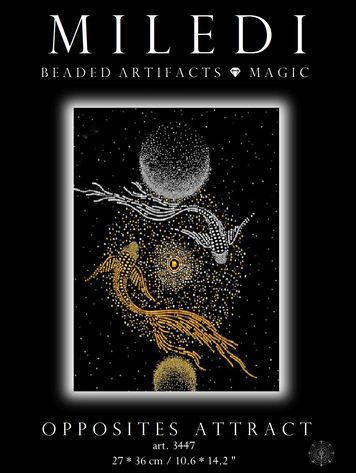 Attraction of Opposites: Sacred Glass Components Embroidery Artifact Kit, Kit