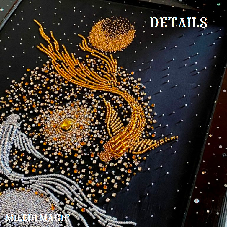 Attraction of Opposites: Sacred Glass Components Embroidery Artifact Kit, Kit