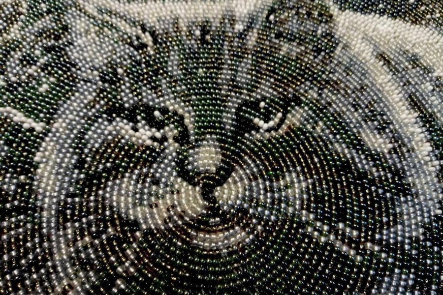 Mond Katze, Perlenstich komplettset f&uuml;r DIY НЮ-062 фото