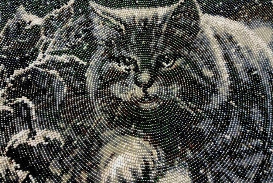 Mond Katze, Perlenstich komplettset f&uuml;r DIY НЮ-062 фото