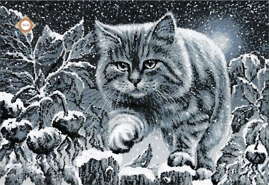 Mond Katze, Perlenstich komplettset f&uuml;r DIY НЮ-062 фото