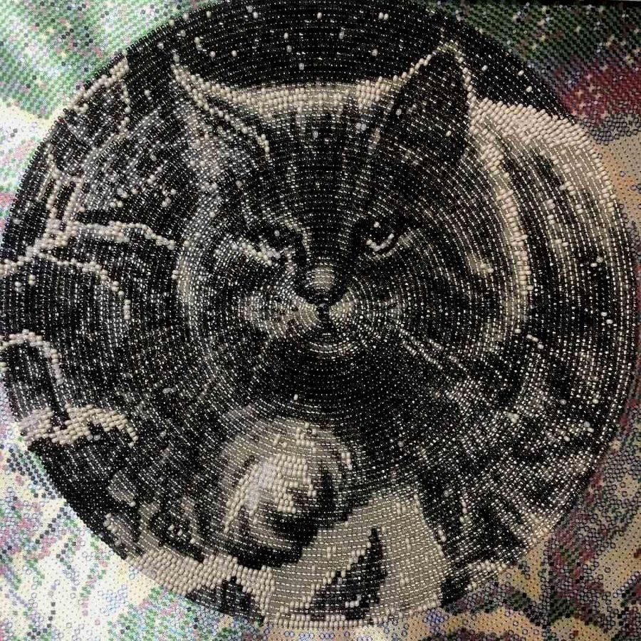 Mond Katze, Perlenstich komplettset f&uuml;r DIY НЮ-062 фото