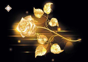 Golden Rose, Schema zum Selbststicken (DIY) mit Perlen (selbstst&auml;ndige Materialauswahl) СЛ-3233 фото