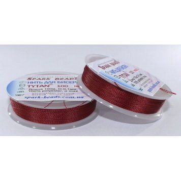 Beading thread Tytan 100 (burgundy) 100 meters