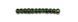Dark green with silver-plated center, Czech beads