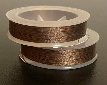 Beading thread Tytan 100 Gold (chocolate) 100 meters