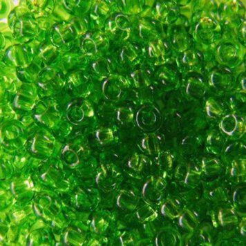 Light green transparent, Czech beads