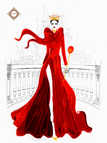 Imperial collection of Valentino, Schema zum Selbststicken (DIY) mit Perlen und dekorativen elementen (selbstst&auml;ndige Materialauswahl) СЛ-3392 фото