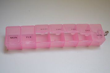 Organizer small pencil case for beads and accessories pink