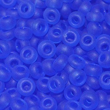 Blue matte transparent, jewelry Czech beads