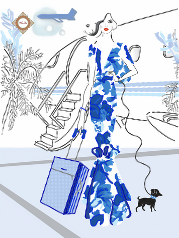 Relaxing travel, Schema zum Selbststicken (DIY) mit Perlen (selbstst&auml;ndige Materialauswahl) СЛ-3393 фото
