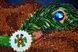 Mrs Fox, Complete kit for DIY embroidery with beads and decorative elements, Kit