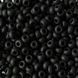 Black matte, Czech beads
