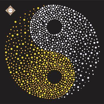Harmonie Yin-Yang, Schema zum Selbststicken (DIY) mit Perlen und dekorativen elementen (selbstst&auml;ndige Materialauswahl) СЛ-3338  фото